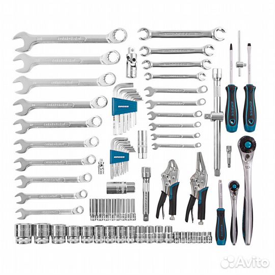 Набор инструментов 78 предметов, 120 зубьев, CrV