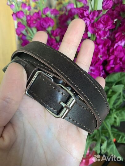 Кожаный ремень для сумки