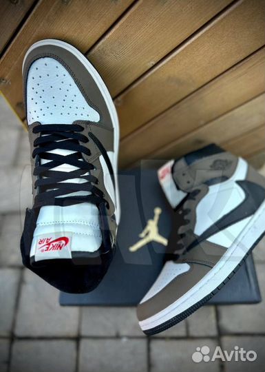 Nike AIR jordan Travis Scott зимние кроссовки 42р