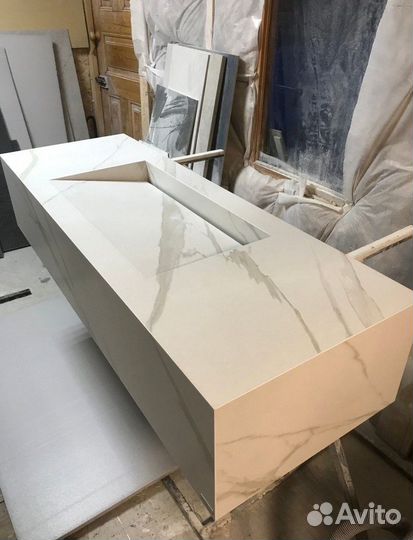 Раковина из керамогранитной плитки