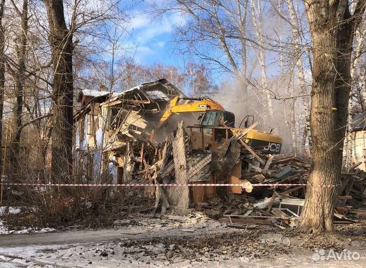 Демонтаж снос старых домов и дач