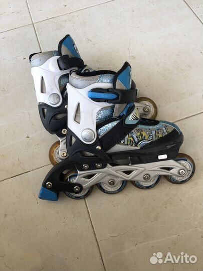 Коньки детские раздвижные р 31-34