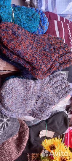 Носки вязаные мужские, детские