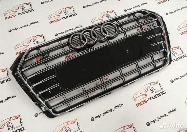 Решётка на Audi A4 15-н.в. гг. S4 стиль 1