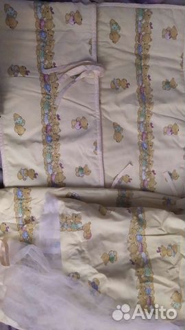 Бортики и балдахин в кроватку