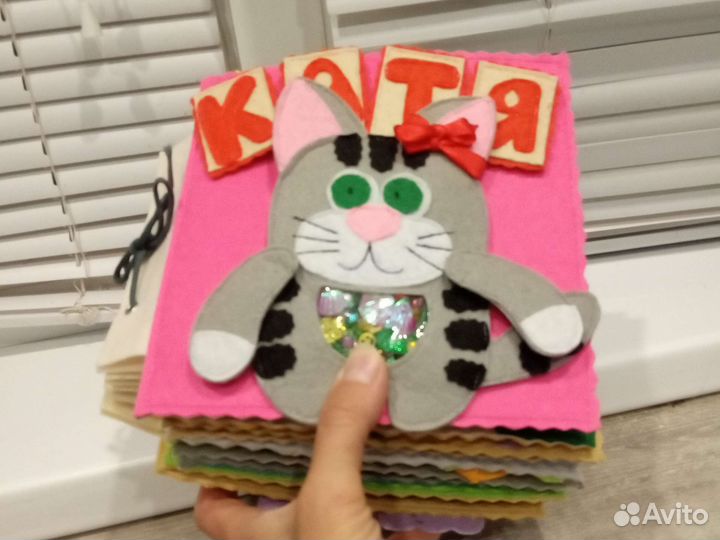 Развивающая книжка из фетра,пальчиковый театр