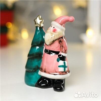 Новый к керамический Дед Мороз (11,2 см)
