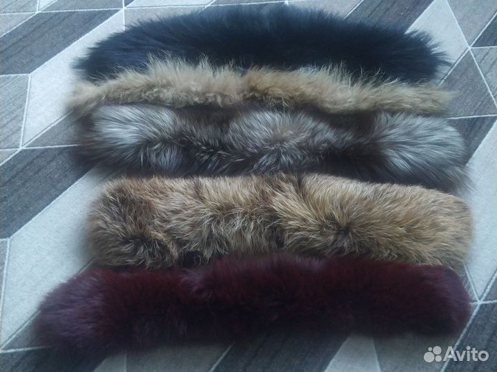 Меховая опушки. Воротники из натурального меха