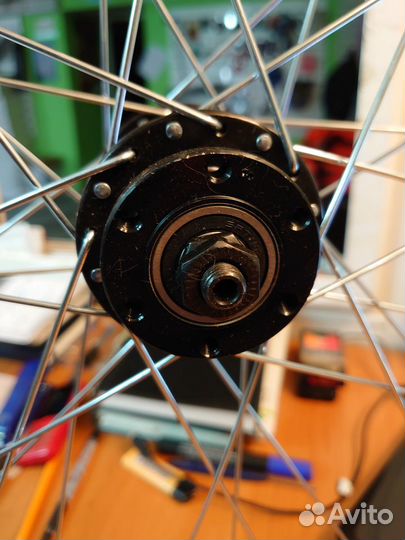 Велосипедное колесо переднее 26 под диск пром