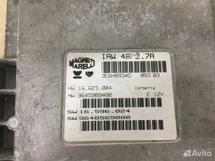 Блок управления двигателем Peugeot 206 1998-2012