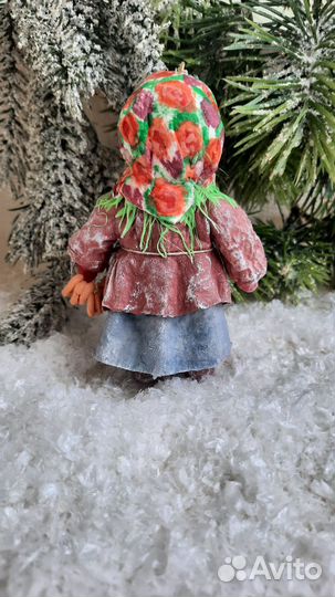 Ватная ёлочные игрушки