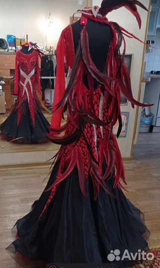 Платье для бальных танцев стандарт ю2, молодежь