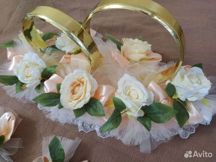 Свадебные украшения для машины