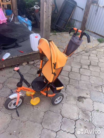 Детский велосипед с ручкой бу