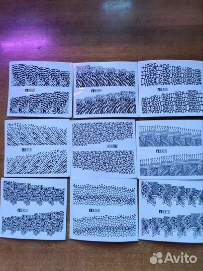 Наклейки на ногти 1