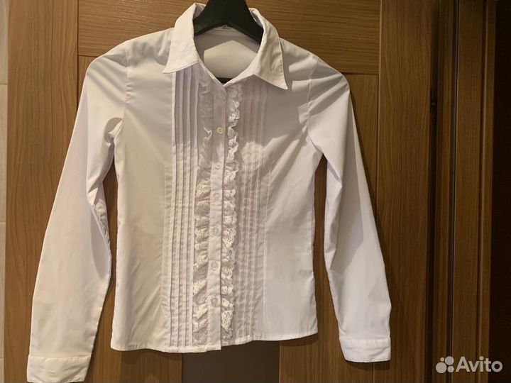 Рубашка белая, рост 146