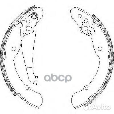 4082.00 631sbsfsb549 колодки барабанные Skod