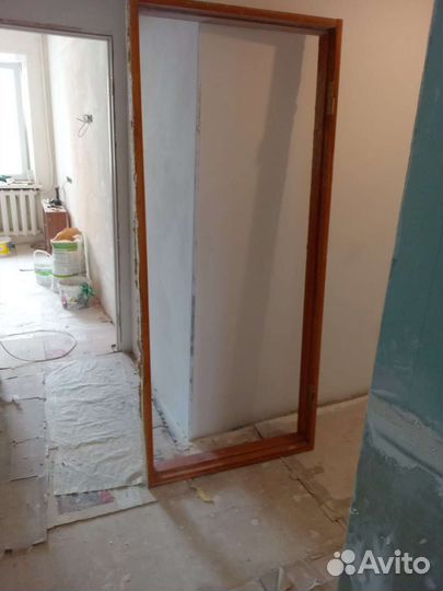 Двери деревянные, массив, с коробкой, б/у