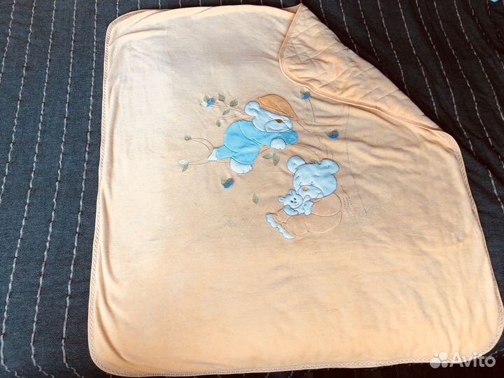 Конверт и одеяло для новорожденного