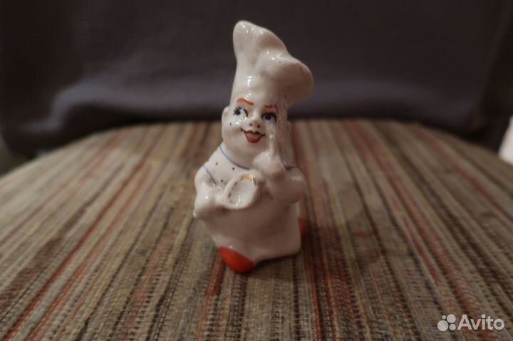 Фарфоровая солонка Повар