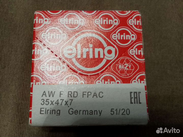 Сальник коленвала renault logan передний