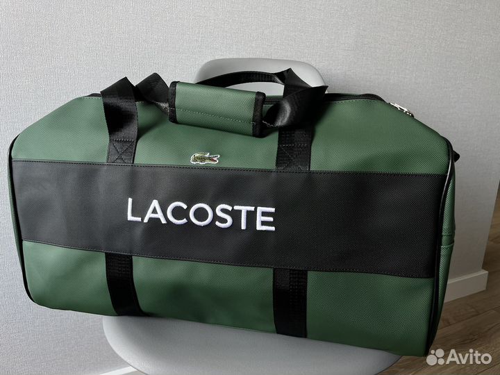 Сумка дорожная lacoste зеленая