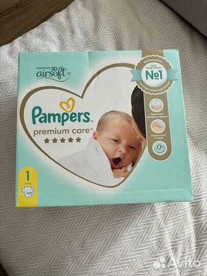 Подгузники pampers premium care 1