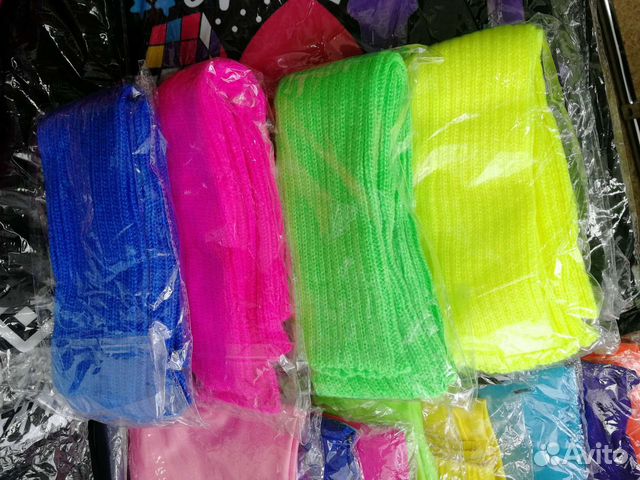 Гетры вязаные яркие