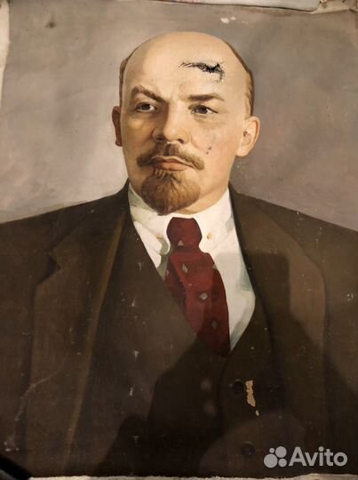 Портет В.И.Ленина 90x70 СССР
