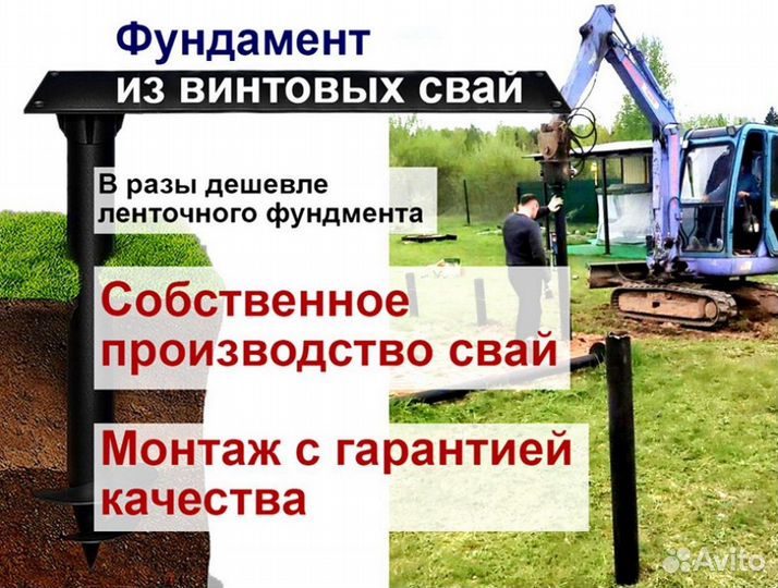 Сваи винтовые для фундамента