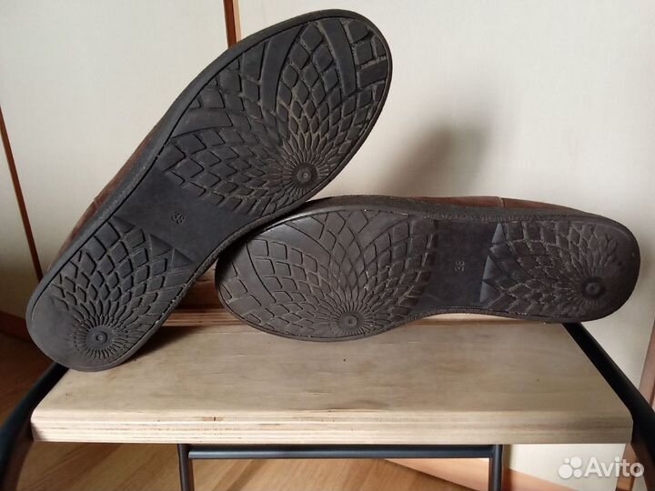 Полусапожки женские зимние, 38р, нат. мех и замша