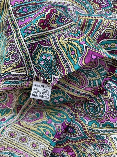 Павловопосадский платок шерсть