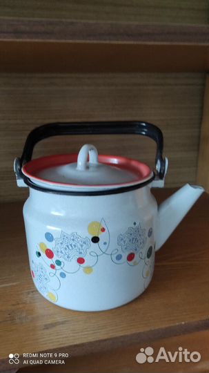 Чайник эмалированный маленький