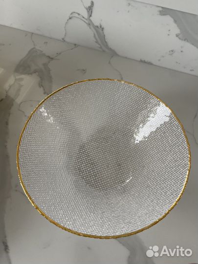 Zara home блюдо золотой цвет