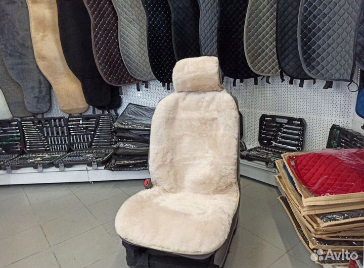 Меховые Накидки Чехлы на сиденья Chevrolet Lanos