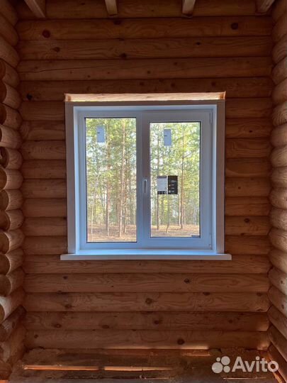Окосячка обсада (коробки) и окна в деревянный дом