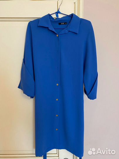 Платье-рубашка с поясом