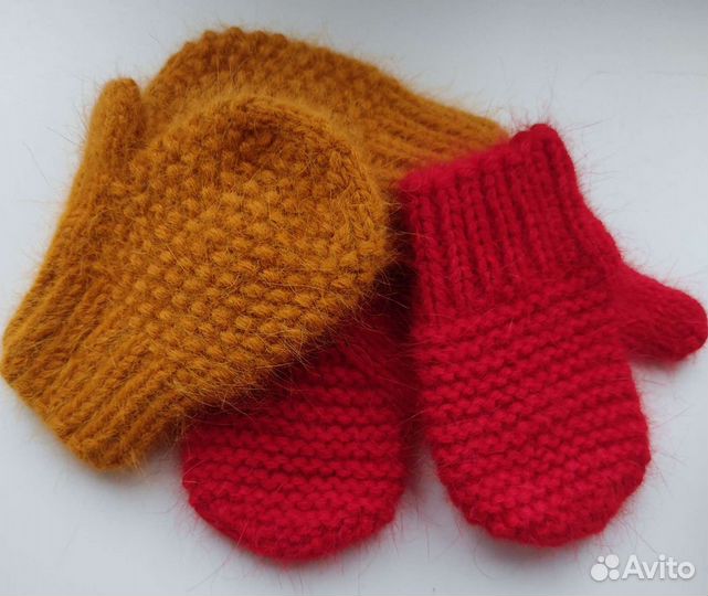Варежки детские от 9 месяцев до 4 лет