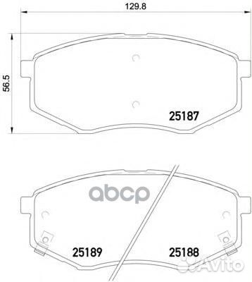 Колодки тормозные P30055 Brembo