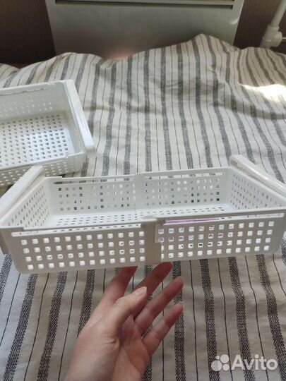 2 органайзера для холодильника раздвижных новых