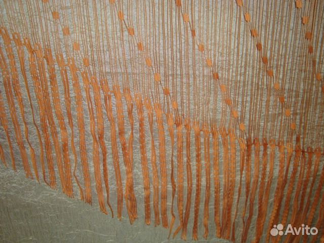 Штора оранжевая