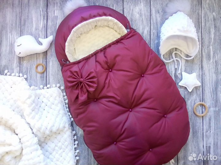 Конверт на выписку зимний дутик