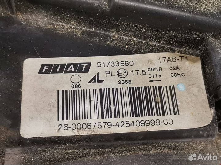 Фара правая Fiat 2006 51801265