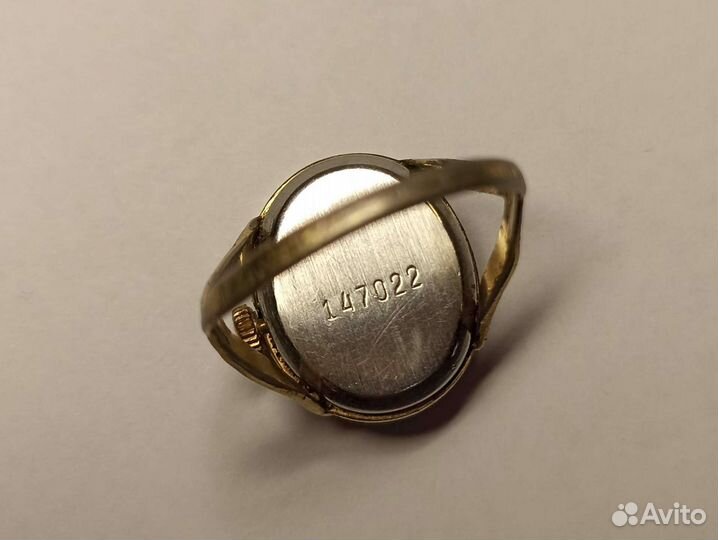 Часы-кольцо. ссср. Позолота. Au