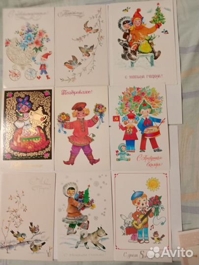 Открытки СССР, худ. Манилова