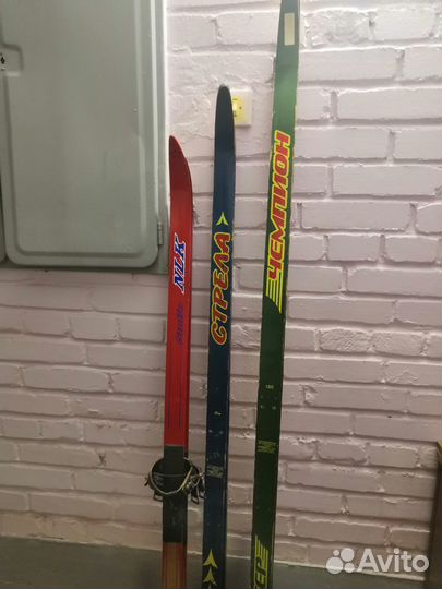 Лыжи деревянные