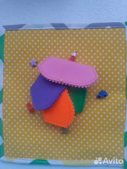 Развивающие игрушки (книжка из фетра и ткани)