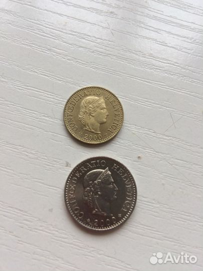 Монеты Швейцарии: франки,сантимы,раппены