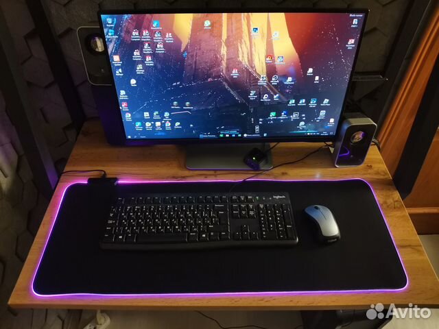 Игровой коврик для мыши с подсветкой