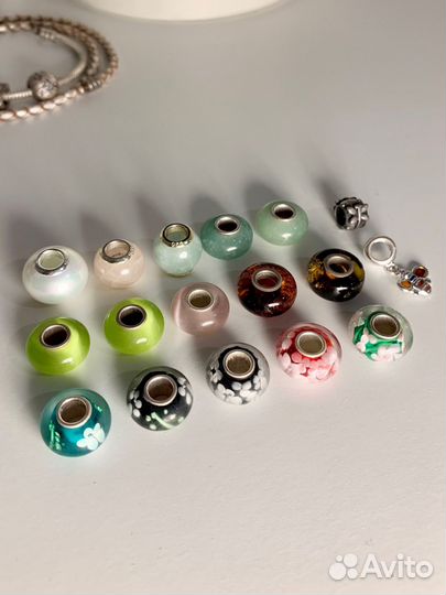 Шармы для браслета Pandora, серебро 925